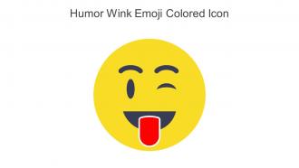 Humor Wink Emoji Colored Icon In Powerpoint Pptx Png And Editable Eps Format
