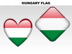 Hungary country powerpoint flags
