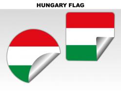 Hungary country powerpoint flags