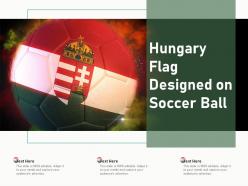 Hungary flag designed on soccer ball