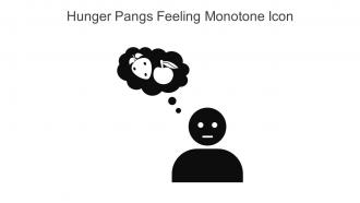Hunger Pangs Feeling Monotone Icon In Powerpoint Pptx Png And Editable Eps Format