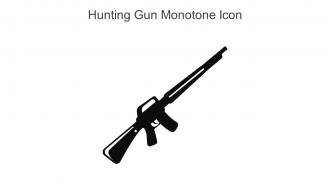 Hunting Gun Monotone Icon In Powerpoint Pptx Png And Editable Eps Format