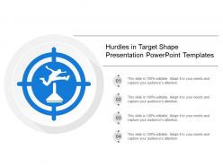 Hurdles in target shape presentation powerpoint templates