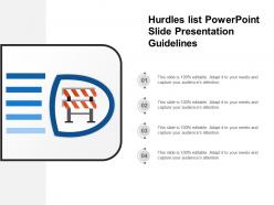 Hurdles list powerpoint slide presentation guidelines