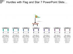 Hurdles with flag and star 7 powerpoint slide presentation guidelines