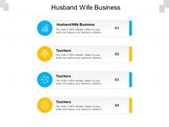 Husband wife business ppt powerpoint presentation professional format ideas cpb