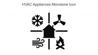 HVAC Appliances Monotone Icon In Powerpoint Pptx Png And Editable Eps Format