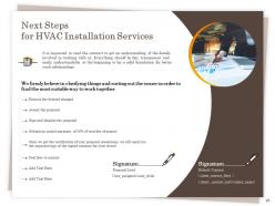 HVAC Installation Proposal Powerpoint Presentation Slides