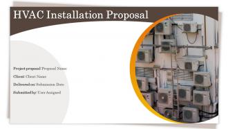 Hvac installation proposal ppt slides guidelines