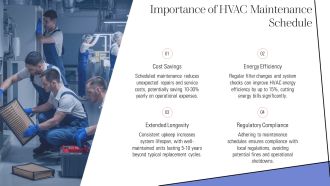 HVAC Maintenance Schedule Timeline PPT Graphics AT Graphical Multipurpose
