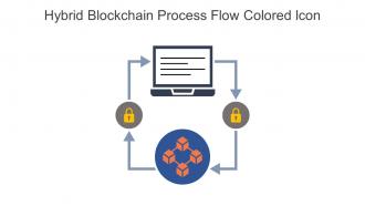 Hybrid Blockchain Process Flow Colored Icon In Powerpoint Pptx Png And Editable Eps Format