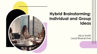 Hybrid Brainstorming Individual And Group Ideas PPT Template AT