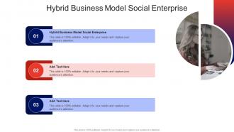 Hybrid Business Model Social Enterprise In Powerpoint And Google Slides Cpb
