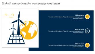 Hybrid Energy Icon For Wastewater Treatment