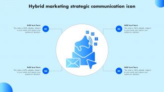 Hybrid Marketing Strategic Communication Icon