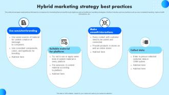 Hybrid Marketing Strategy Best Practices