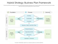 Hybrid strategy business plan framework