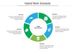 Hybrid work schedule ppt powerpoint presentation model summary cpb