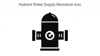 Hydrant Water Supply Monotone Icon In Powerpoint Pptx Png And Editable Eps Format