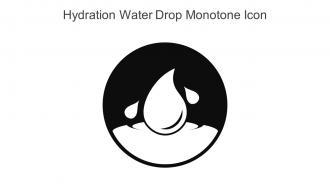 Hydration Water Drop Monotone Icon In Powerpoint Pptx Png And Editable Eps Format