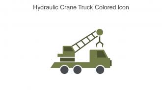 Hydraulic Crane Truck Colored Icon In Powerpoint Pptx Png And Editable Eps Format