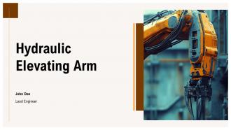 Hydraulic Elevating Arm PPT Slides ACP