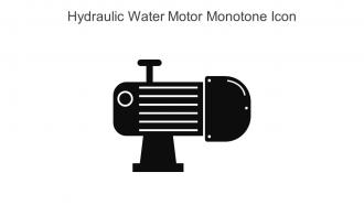 Hydraulic Water Motor Monotone Icon In Powerpoint Pptx Png And Editable Eps Format