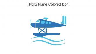 Hydro Plane Colored Icon In Powerpoint Pptx Png And Editable Eps Format