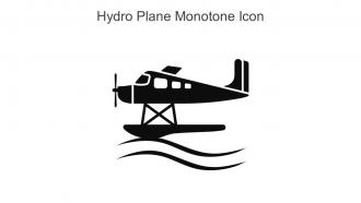 Hydro Plane Monotone Icon In Powerpoint Pptx Png And Editable Eps Format