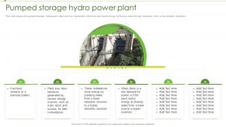 Hydro Power Plant It Pumped Storage Hydro Power Plant Ppt Show Graphics Example