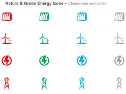 Hydro power project windmill power symbol grid ppt icons graphics