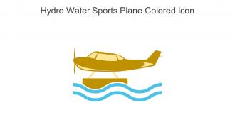 Hydro Water Sports Plane Colored Icon In Powerpoint Pptx Png And Editable Eps Format