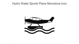 Hydro Water Sports Plane Monotone Icon In Powerpoint Pptx Png And Editable Eps Format