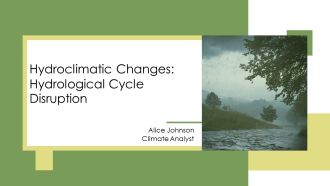 Hydroclimatic Changes Hydrological Cycle Disruption PPT Demonstration AT