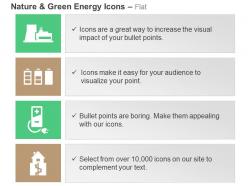 Hydroelectric plant battery power home ppt icons graphics