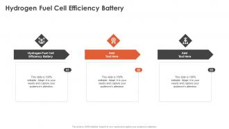 Hydrogen Fuel Cell Efficiency Battery In Powerpoint And Google Slides Cpb
