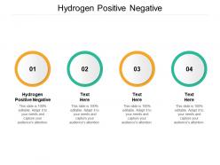 Hydrogen positive negative ppt powerpoint presentation slides clipart images cpb