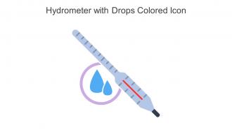Hydrometer With Drops Colored Icon In Powerpoint Pptx Png And Editable Eps Format