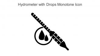 Hydrometer With Drops Monotone Icon In Powerpoint Pptx Png And Editable Eps Format