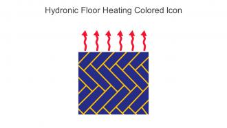 Hydronic Floor Heating Colored Icon In Powerpoint Pptx Png And Editable Eps Format