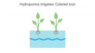 Hydroponics Irrigation Colored Icon In Powerpoint Pptx Png And Editable Eps Format