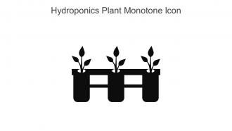 Hydroponics Plant Monotone Icon In Powerpoint Pptx Png And Editable Eps Format