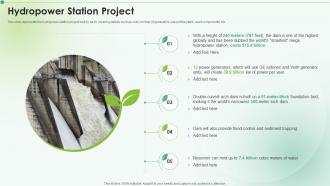 Hydropower Station Project Clean Energy Ppt Powerpoint Presentation Icon Examples