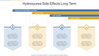 Hydroxyurea Side Effects Long Term In Powerpoint And Google Slides Cpb