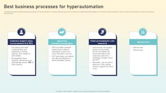 Hyperautomation Applications Best Business Processes For Hyperautomation