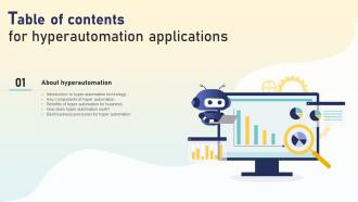 Hyperautomation Applications Table Of Content