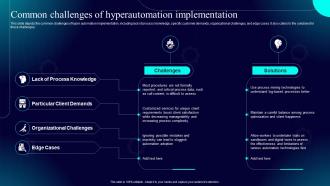 Hyperautomation IT Common Challenges Of Hyperautomation Implementation