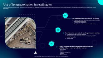 Hyperautomation IT Use Of Hyperautomation In Retail Sector Ppt Infographics Show