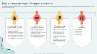 Hyperautomation Services Best Business Processes For Hyper Automation