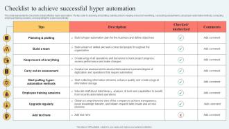 Hyperautomation Services Checklist To Achieve Successful Hyper Automation